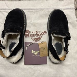 Dr. Martens Jorge Shearling in black suede. Women’s size 9.